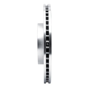 Mazda 3 Brake Rotor (1) - Front Left - R1 Concepts - Drilled & Slotted - Silver - `19-`25